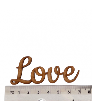Drvena dekoracija - Love 7cm